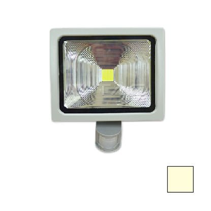 Imagen de Foco LED 50W Sensor Movimiento Blanco Cálido