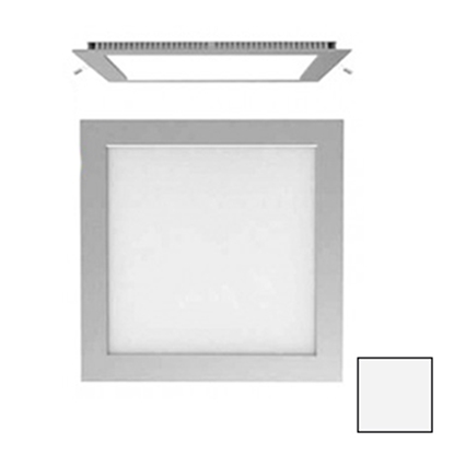 Imagen de Downlight LED Cuadrado Plata 18W Blanco Natural